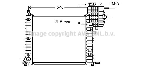 AVA QUALITY COOLING Radiaator,mootorijahutus MS2336